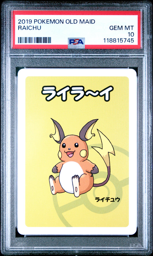 2019 Pokemon Old Maid Raichu # PSA 10