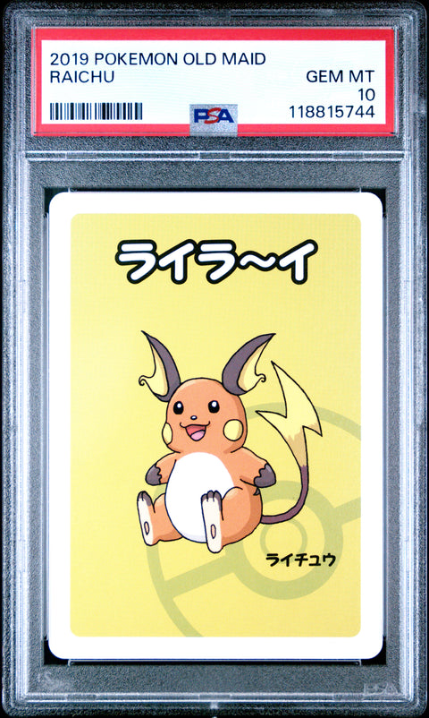 2019 Pokemon Old Maid Raichu # PSA 10