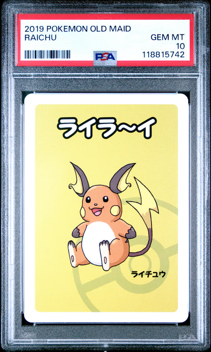 2019 Pokemon Old Maid Raichu # PSA 10