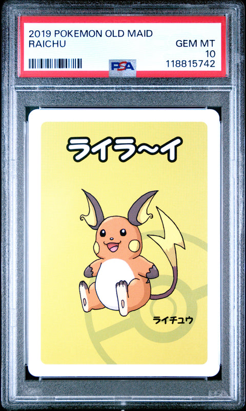 2019 Pokemon Old Maid Raichu # PSA 10