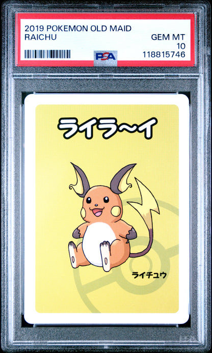 2019 Pokemon Old Maid Raichu # PSA 10
