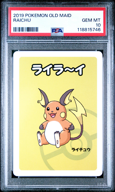 2019 Pokemon Old Maid Raichu # PSA 10