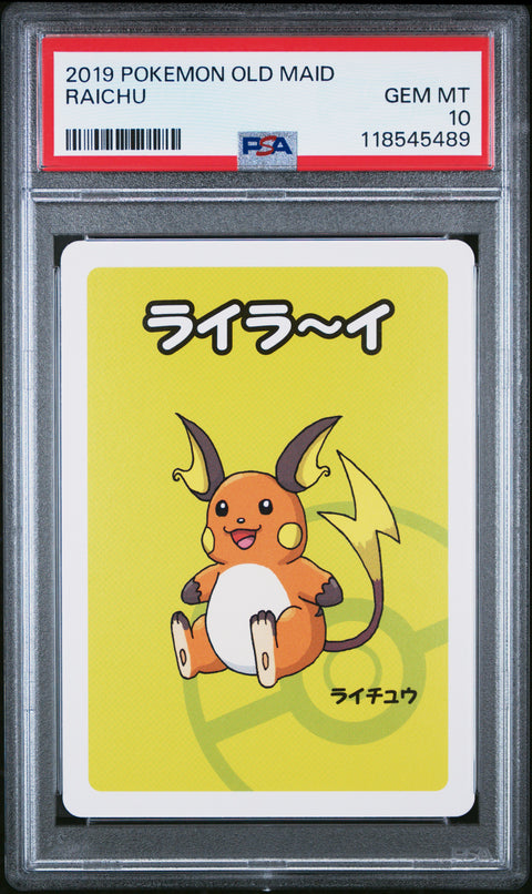 2019 Pokemon Old Maid Raichu # PSA 10