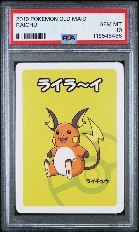 2019 Pokemon Old Maid Raichu # PSA 10