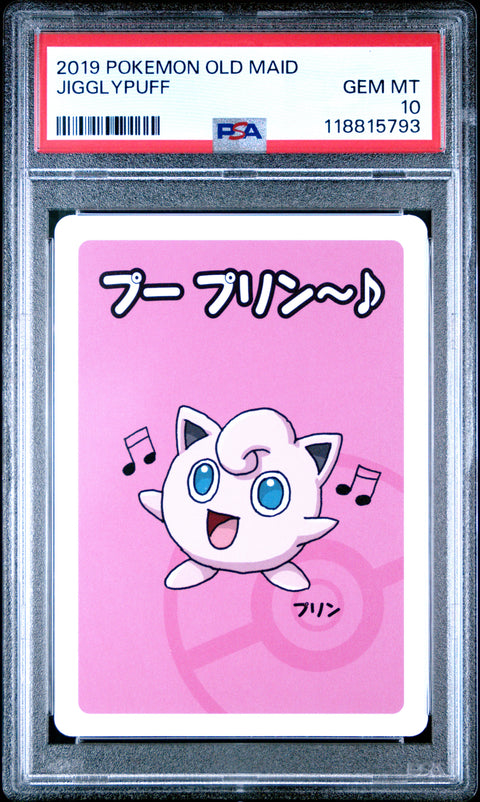 2019 Pokemon Old Maid Jigglypuff # PSA 10