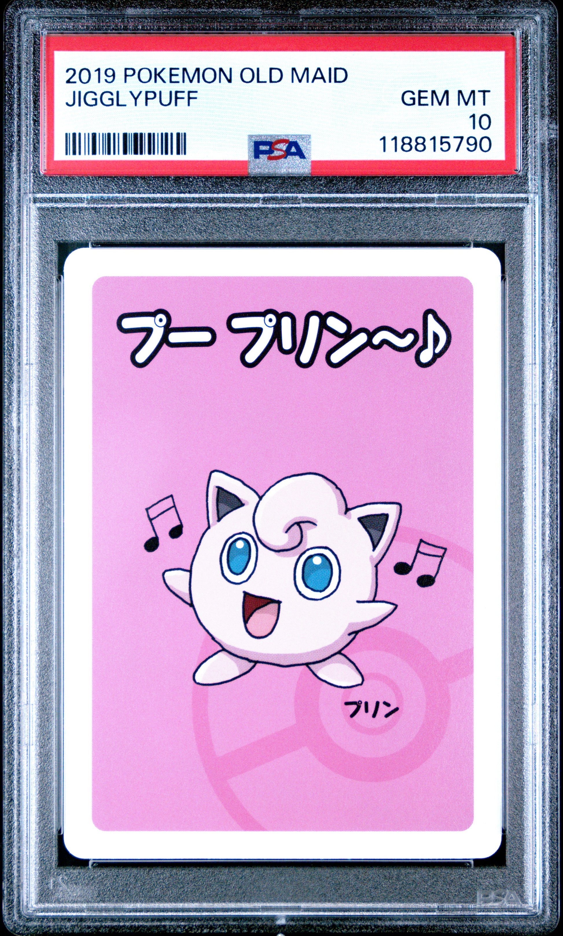 2019 Pokemon Old Maid Jigglypuff # PSA 10