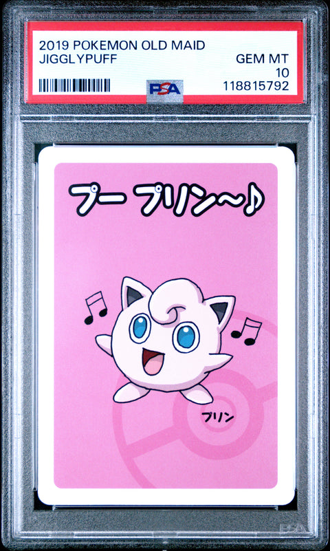 2019 Pokemon Old Maid Jigglypuff # PSA 10