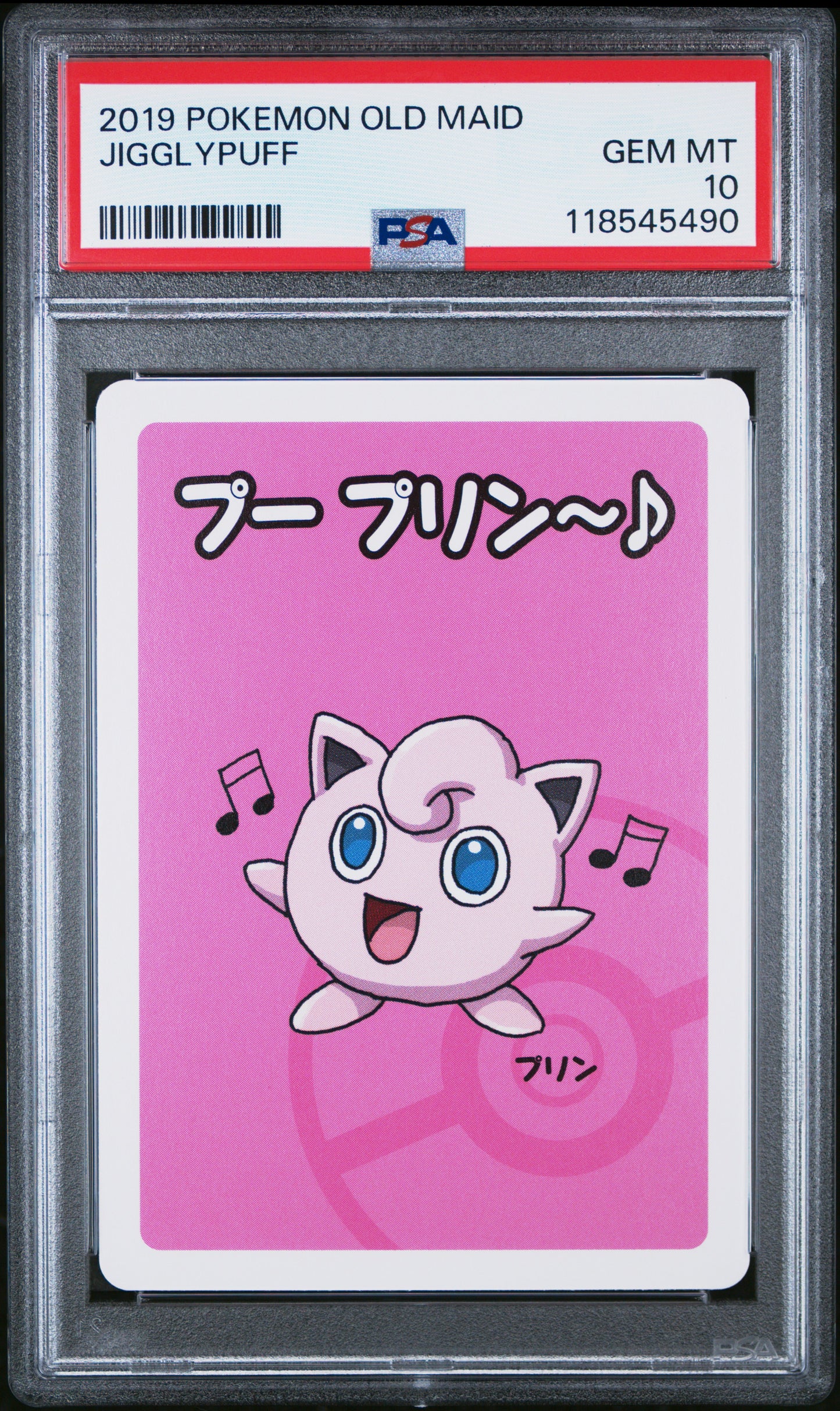 2019 Pokemon Old Maid Jigglypuff # PSA 10