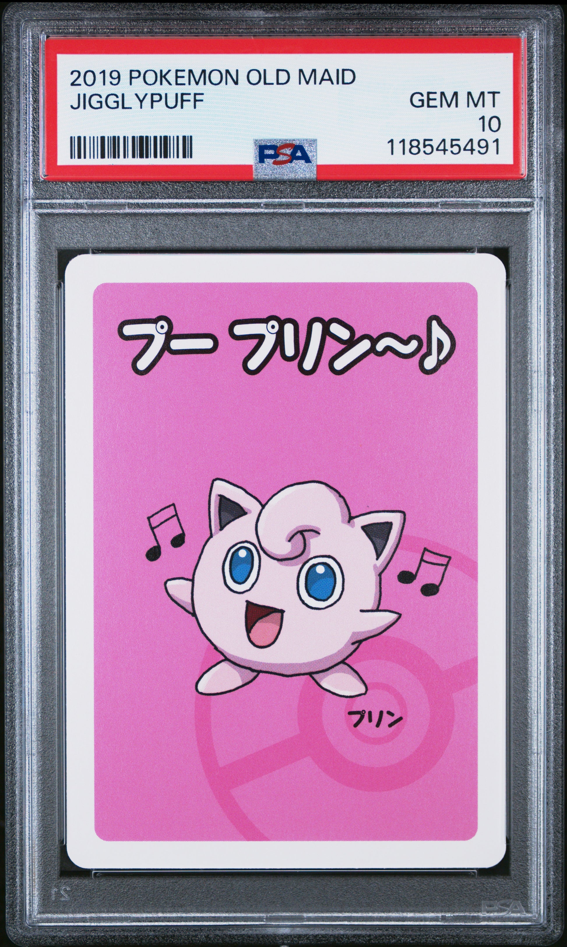 2019 Pokemon Old Maid Jigglypuff # PSA 10