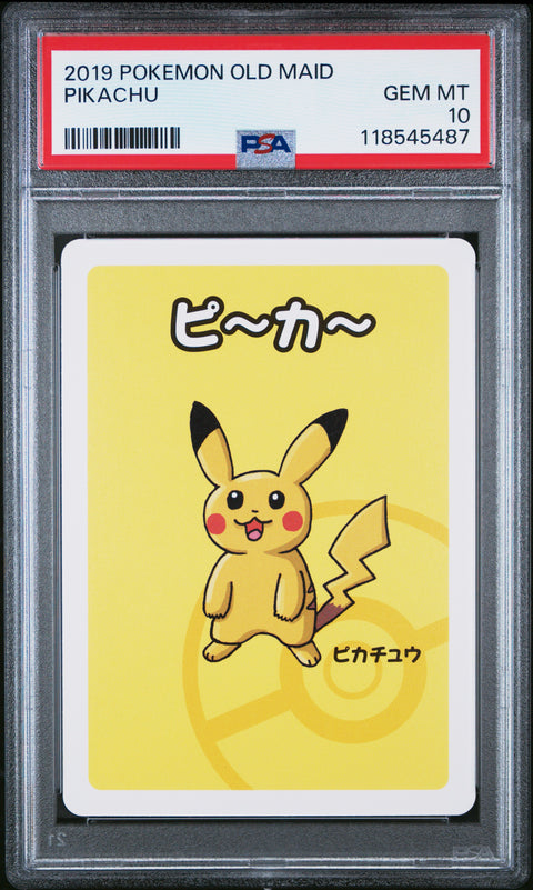 2019 Pokemon Old Maid Pikachu # PSA 10