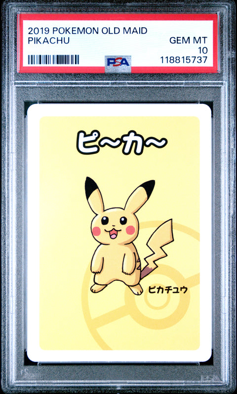 2019 Pokemon Old Maid Pikachu # PSA 10