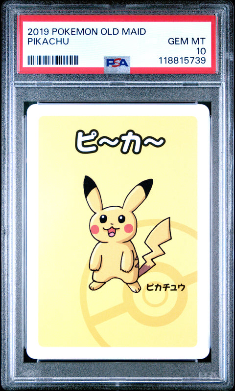 2019 Pokemon Old Maid Pikachu # PSA 10