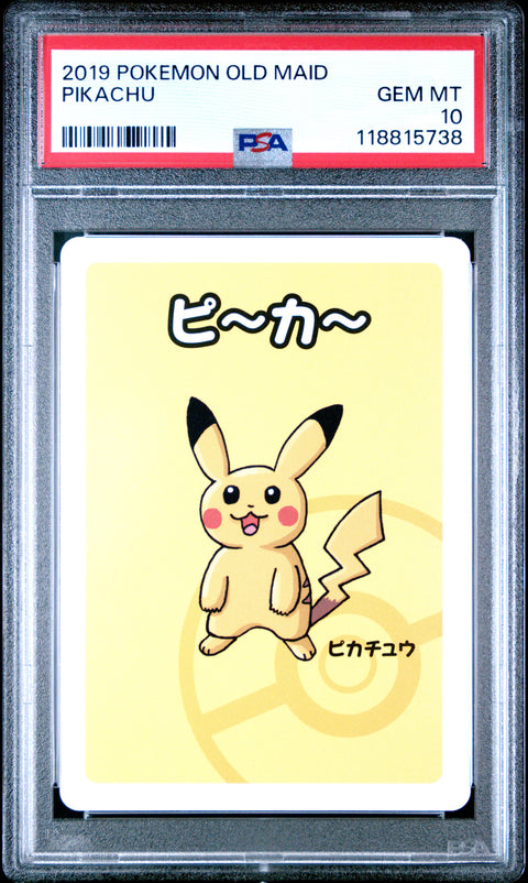 2019 Pokemon Old Maid Pikachu # PSA 10