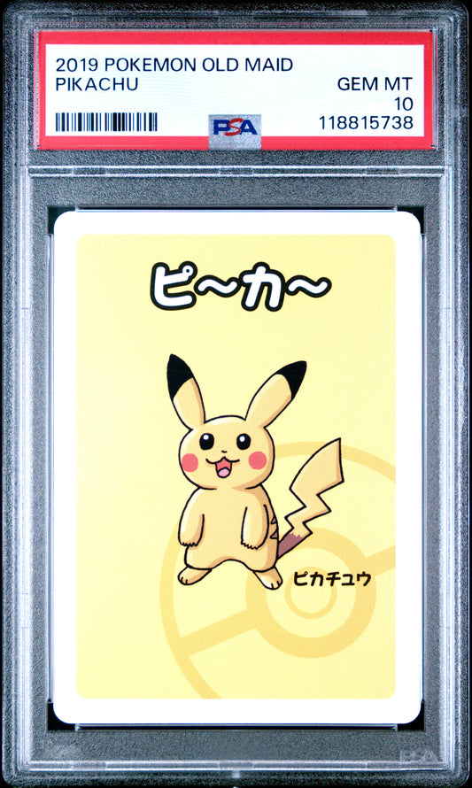 2019 Pokemon Old Maid Pikachu # PSA 10