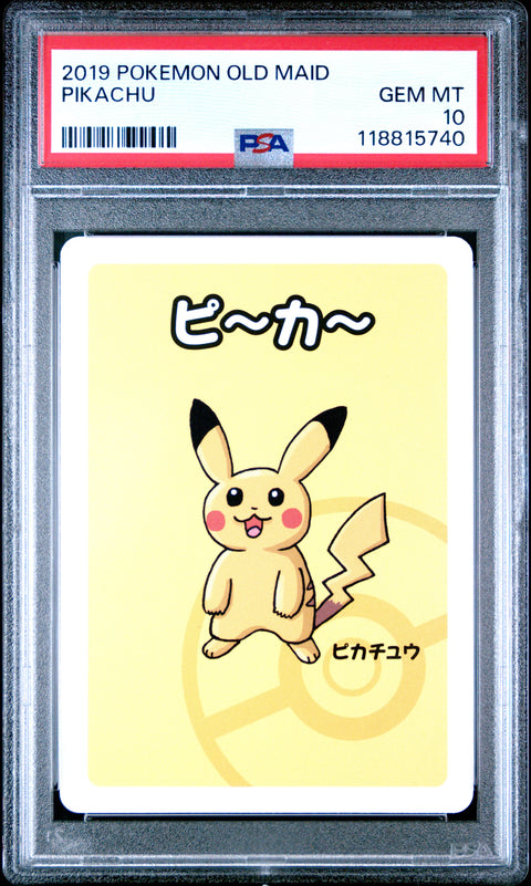 2019 Pokemon Old Maid Pikachu # PSA 10