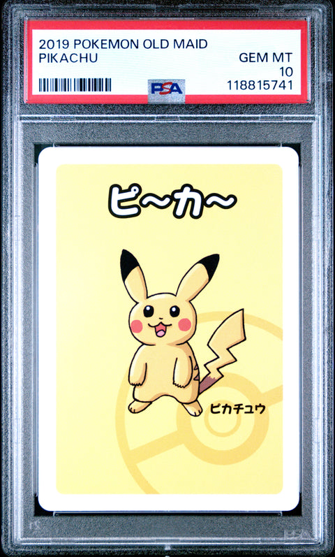 2019 Pokemon Old Maid Pikachu # PSA 10