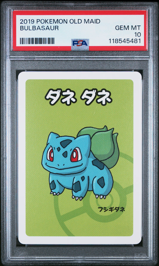2019 Pokemon Old Maid Bulbasaur # PSA 10