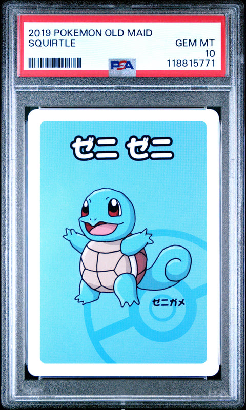 2019 Pokemon Old Maid Squirtle # PSA 10