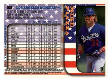 1997 Bowman Chrome #85 Mike Piazza International