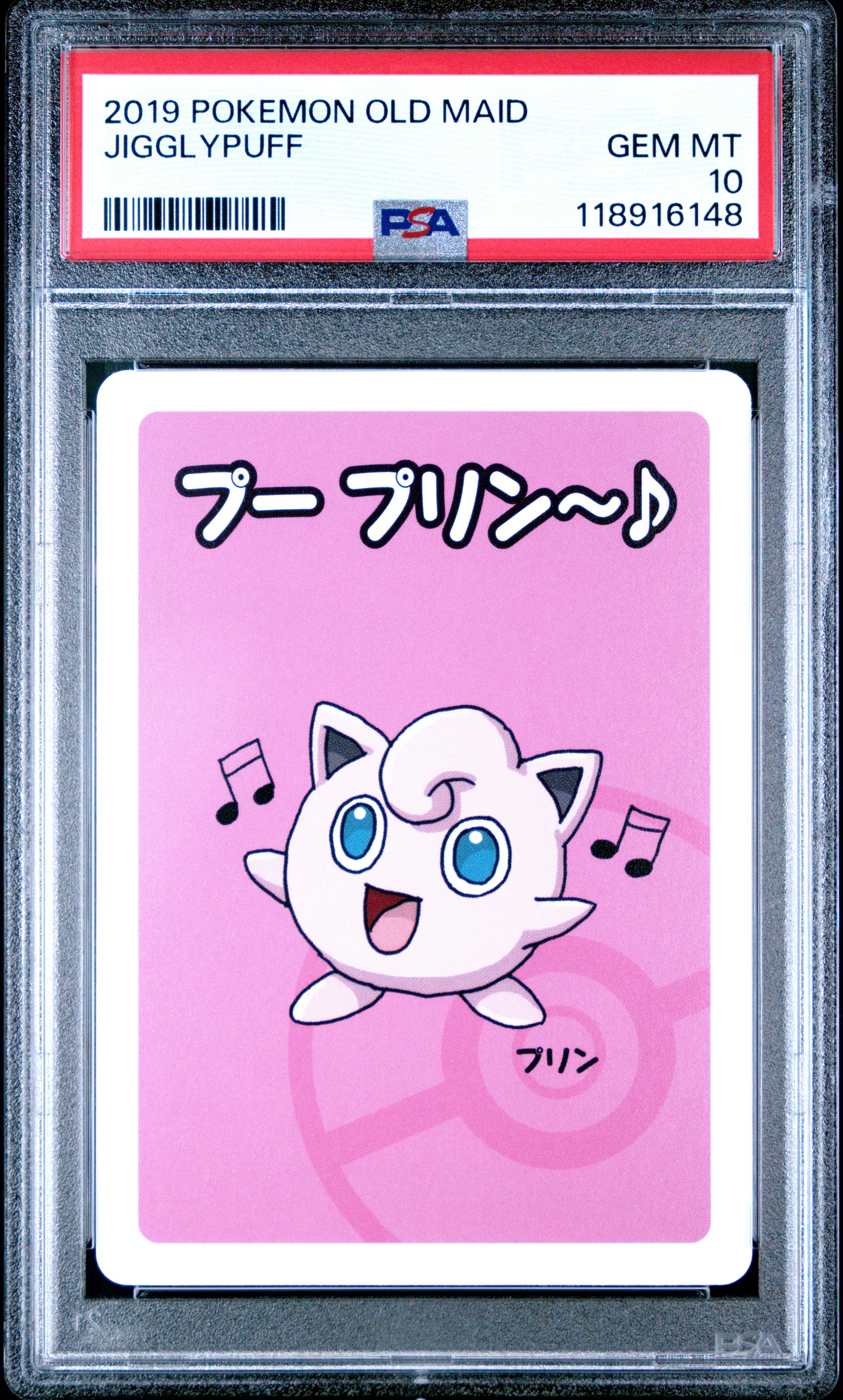 2019 Pokemon Old Maid Jigglypuff # PSA 10