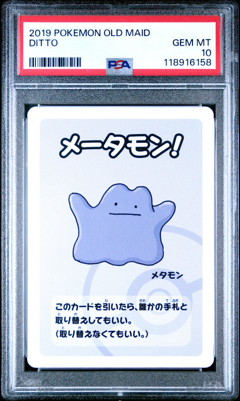 2019 Pokemon Old Maid Ditto # PSA 10