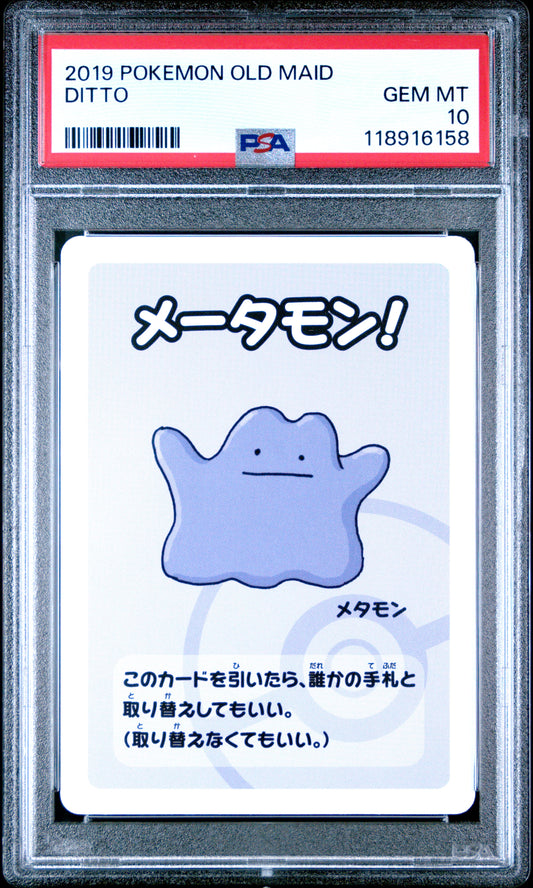 2019 Pokemon Old Maid Ditto # PSA 10