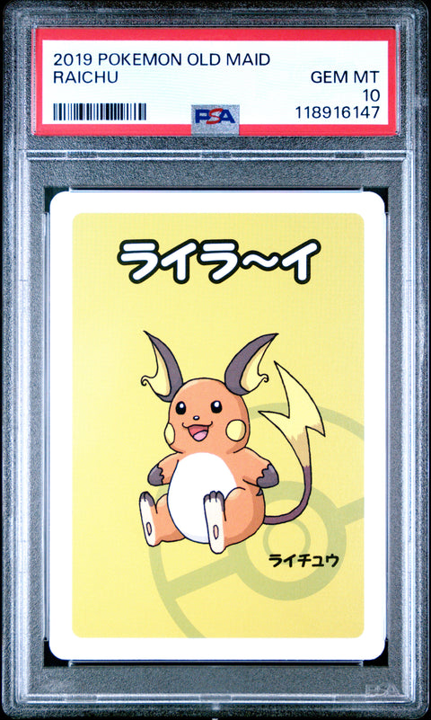 2019 Pokemon Old Maid Raichu # PSA 10