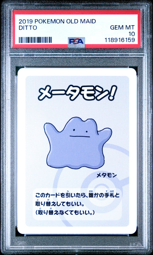 2019 Pokemon Old Maid Ditto # PSA 10