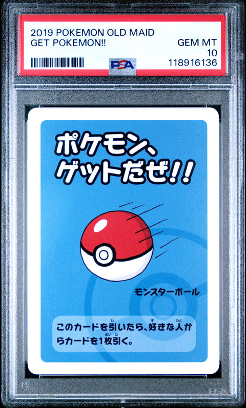 2019 Pokemon Old Maid Get Pokemon!! # PSA 10