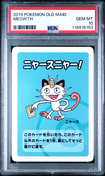 2019 Pokemon Old Maid Meowth # PSA 10