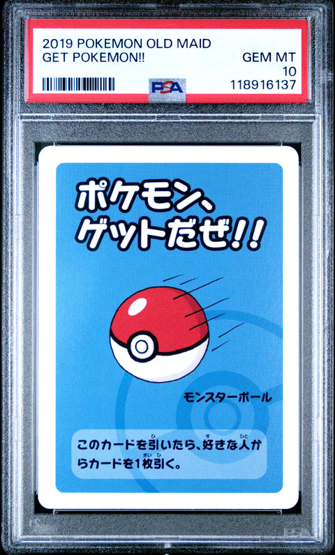 2019 Pokemon Old Maid Get Pokemon!! # PSA 10