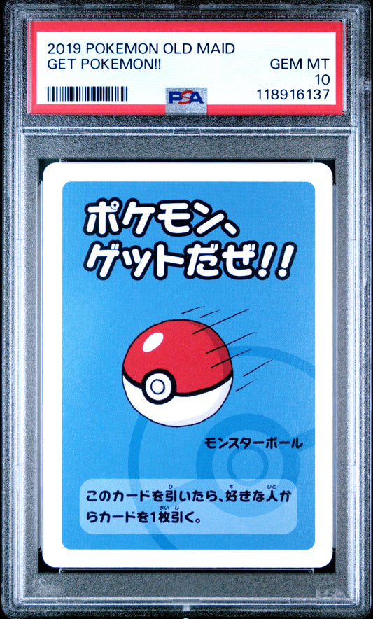 2019 Pokemon Old Maid Get Pokemon!! # PSA 10