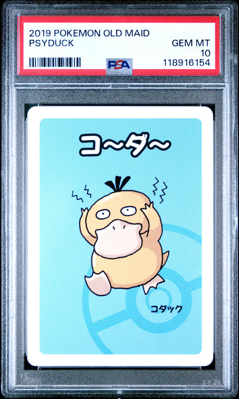 2019 Pokemon Old Maid Psyduck # PSA 10