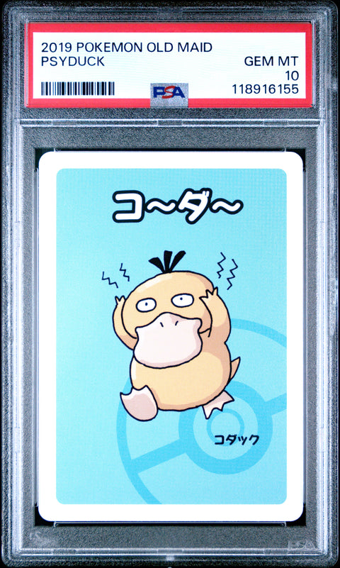 2019 Pokemon Old Maid Psyduck # PSA 10