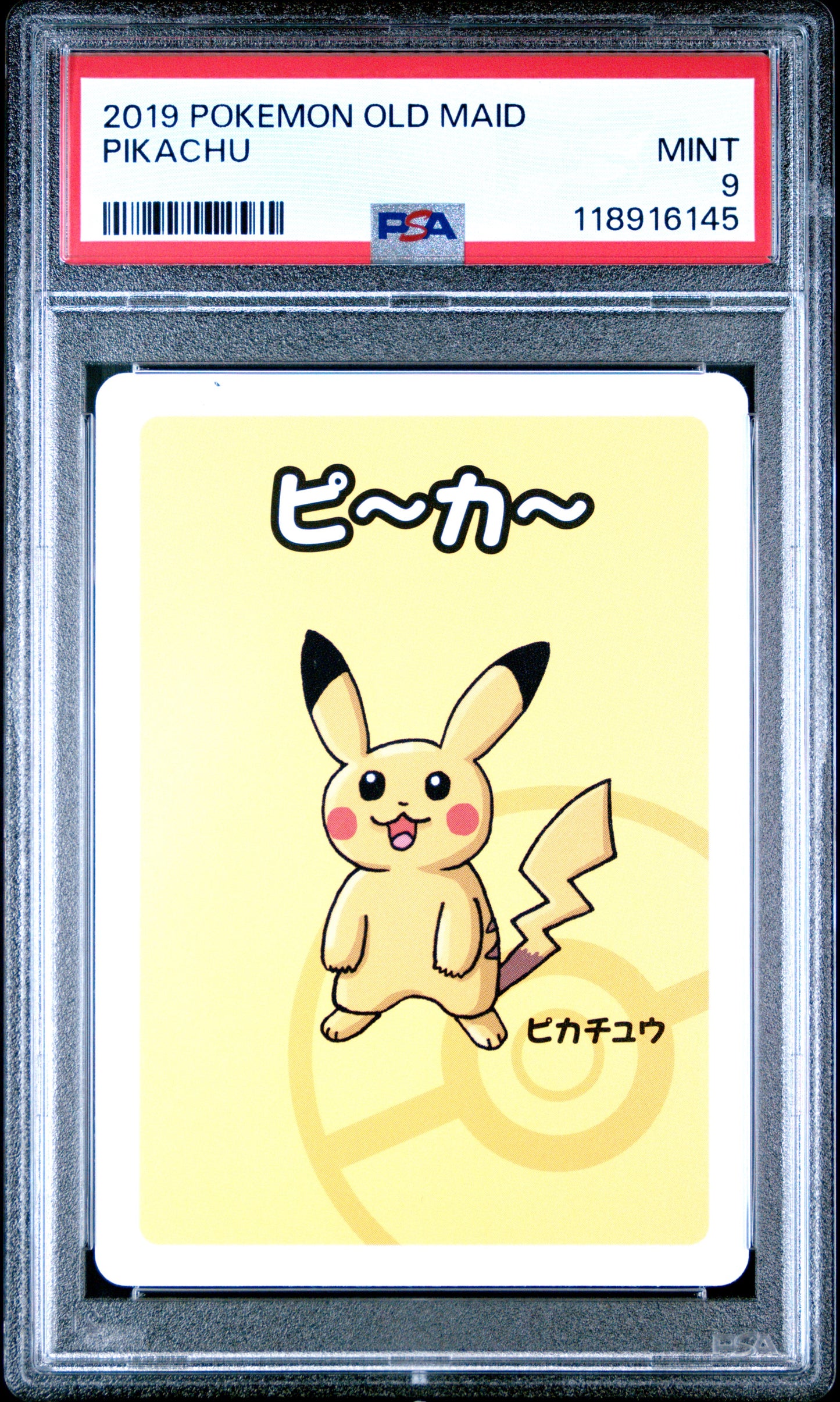 2019 Pokemon Old Maid Pikachu # PSA 9