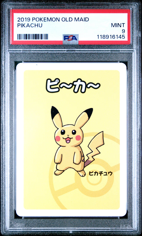 2019 Pokemon Old Maid Pikachu # PSA 9