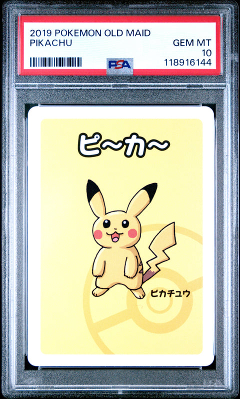 2019 Pokemon Old Maid Pikachu # PSA 10