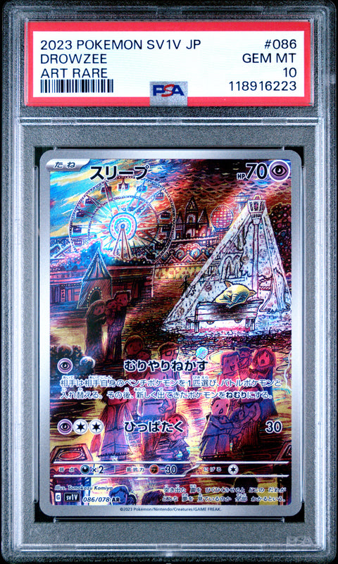 2023 Pokemon Japanese Sv1v-Violet Ex Drowzee #086 PSA 10