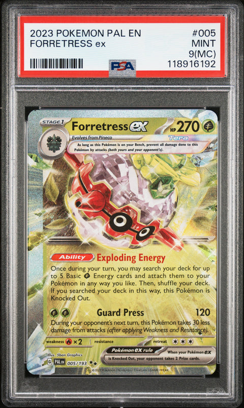 2023 Pokemon Pal En-Paldea Evolved Forretress Ex #005 PSA 9