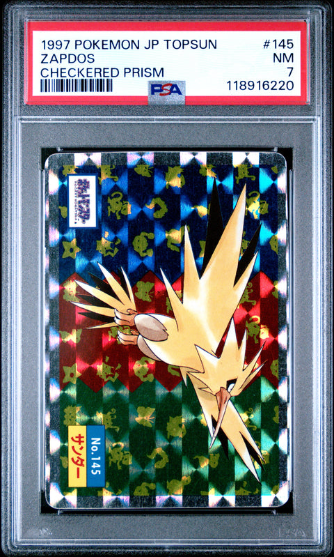 1997 Pokemon Japanese Topsun Zapdos #145 PSA 7