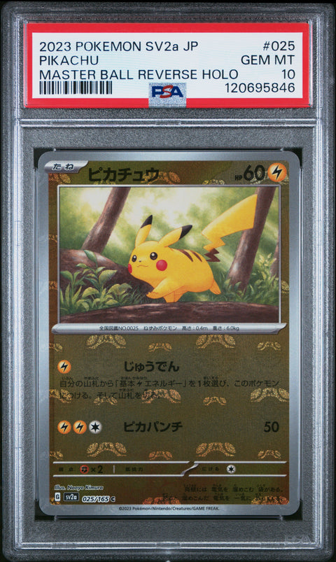 2023 Pokemon Japanese Sv2a-Pokemon 151 Pikachu #025 PSA 10