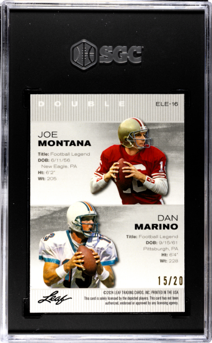 2024 Leaf Special Release Montana/Marino Metal Legends Blue Wave SGC 9