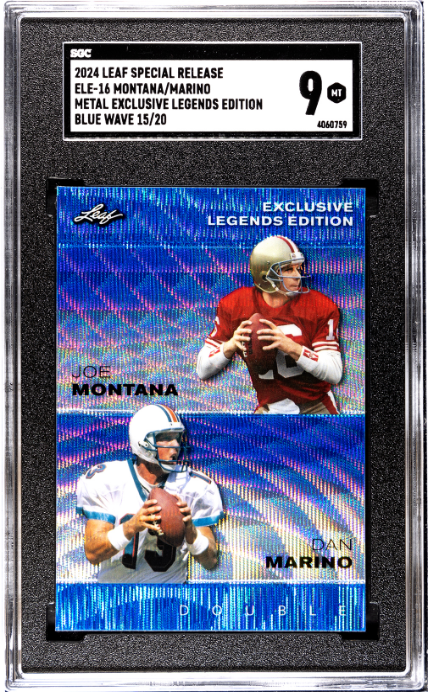 2024 Leaf Special Release Montana/Marino Metal Legends Blue Wave SGC 9