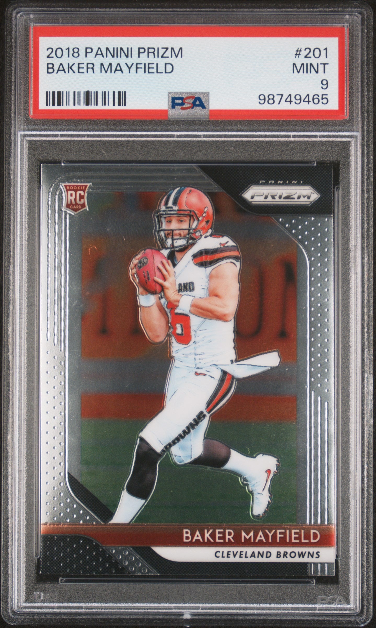 2018 Panini Prizm #201 Baker Mayfield PSA 9 98749465