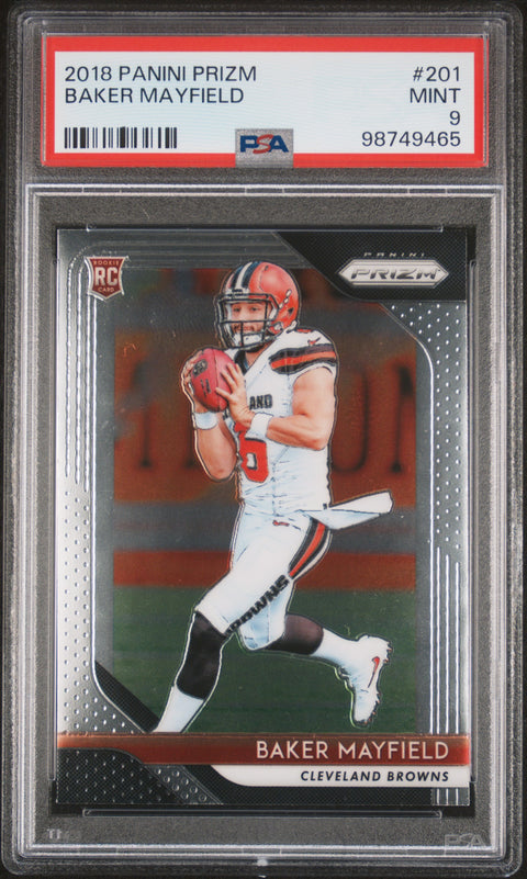 2018 Panini Prizm #201 Baker Mayfield PSA 9 98749465