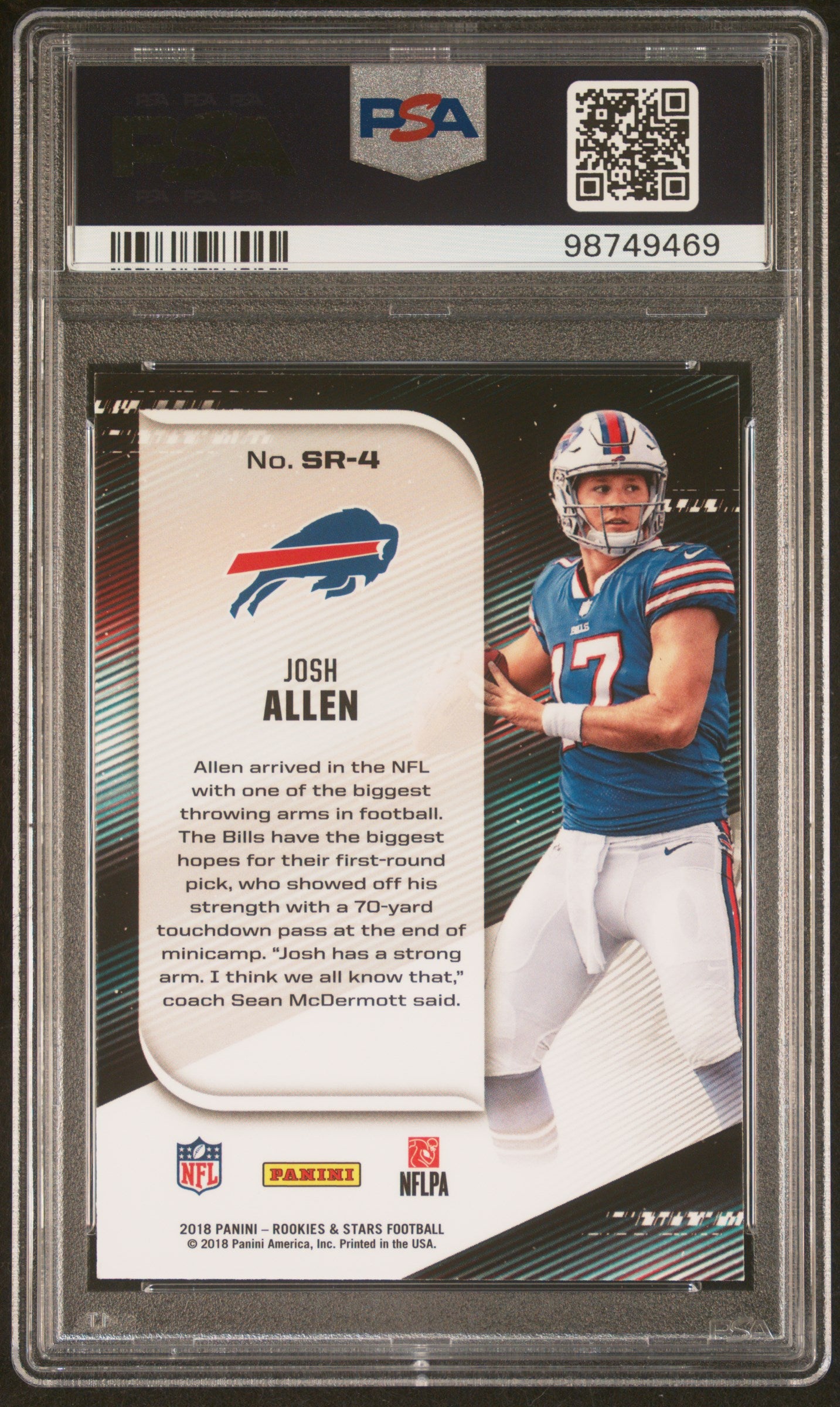 2018 Panini Rookies & Stars #SR-4 Josh Allen Stellar Rookies PSA 9 98749469