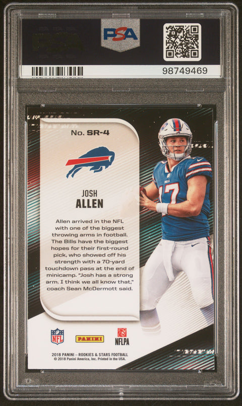 2018 Panini Rookies & Stars #SR-4 Josh Allen Stellar Rookies PSA 9 98749469