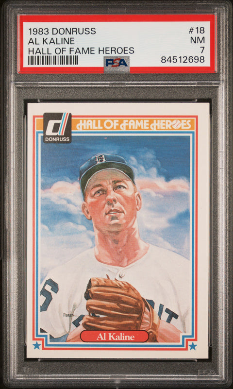 1983 Donruss Al Kaline Hall Of Fame Heroes PSA 7 84512698