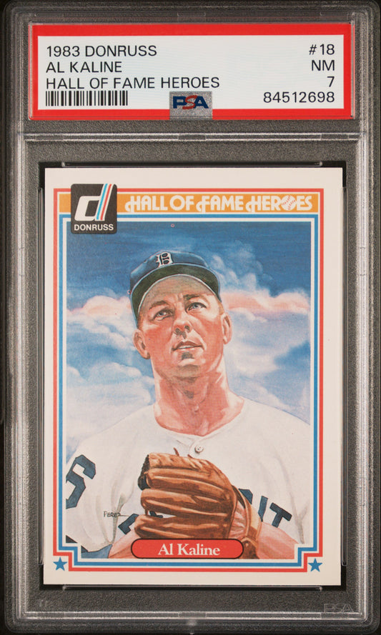 1983 Donruss Al Kaline Hall Of Fame Heroes PSA 7 84512698