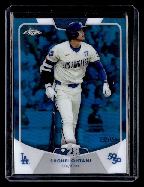 2024 Topps 50/50 #46 Shohei Ohtani Blue Refractor /150